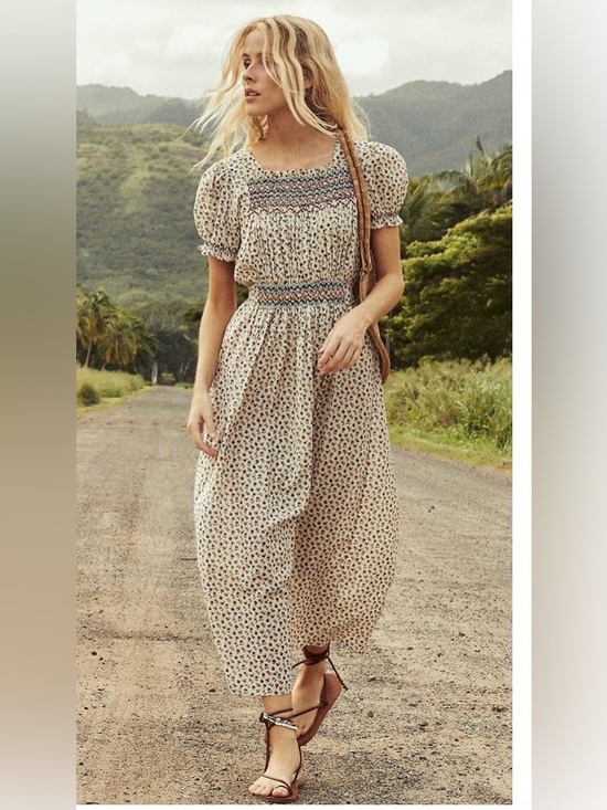 Doen Dresses & Skirts - DÔEN Castalia Dress in Feathered Floral - Size Small